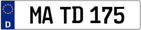 Trailer License Plate